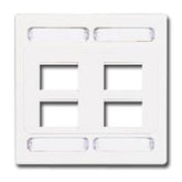 Siemon MX-FP-D-08-02 Double Gang Faceplate for 8 MAX Modules